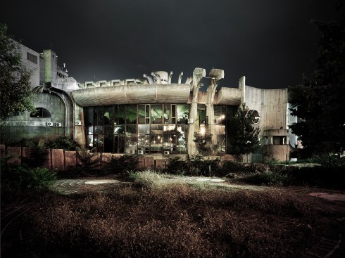 Telecommunications Center in Skopje, Macedonia, by Janko Konstantinov (1968–81, photographed in 2016)