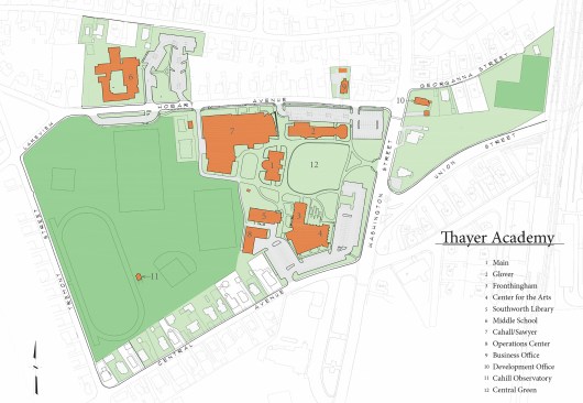 Thayer site plan