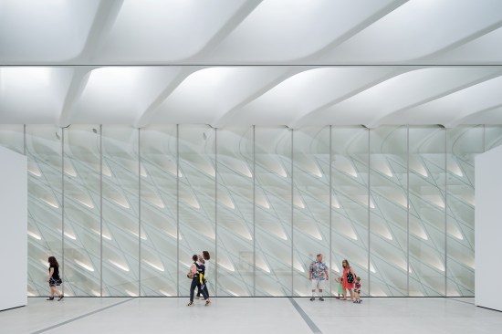 The third-floor gallery, showing the veil from the interior