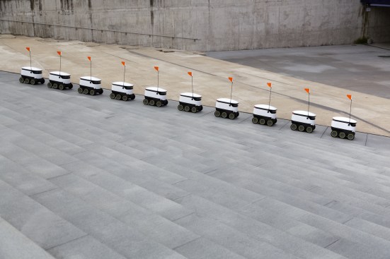 Starship Technologies' 2014 autonomous delivery robot.