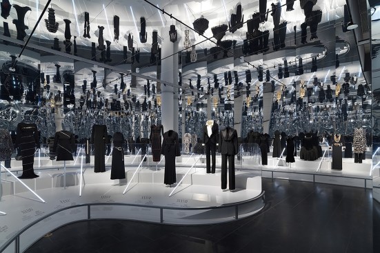 In the second gallery, a low-profile recessed track system, with carefully shielded point sources, allowed viewers to experience the infinite reflections surrounding them with minimal intrusion from the overhead lighting.