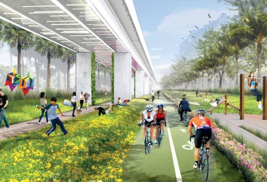 University of Miami Park after construction. 
