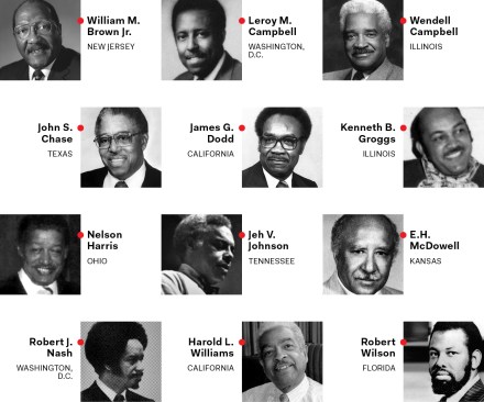 The 12 founders of the National Organization of Minority Architects