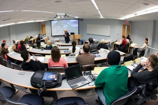 BEST EDUCATION AV PROJECT
Temple University Fox School of Business, Alter Hall, PhiladelphiaAV Consultant: Acentech, Cambridge, Mass.
AV Integrator: Total Video Products, Mickleton, N.J.
Architect: Michael Graves & Associates, New York with Burt Hill, Philadelphia