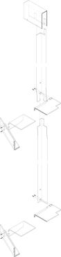 Stair screen assembly diagram