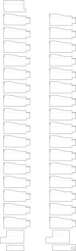 Stair treads cutting layout