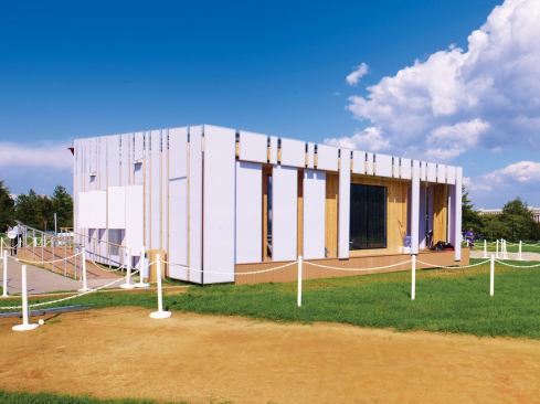 The house employs low-cost passive measures and innovative technology, such as a solar thermal hot-air system incorporating a desiccant wheel that can lower humidity.