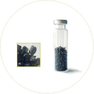 Recovered polymer is ground into pellets that can be made into new backing