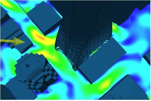 Wind analysis of specific street corners
