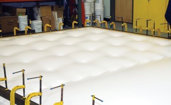 Rigorously tested during the engineering and development phase, Rhinobond was placed under simulated heavy wind loads to verify the durability of the welds.