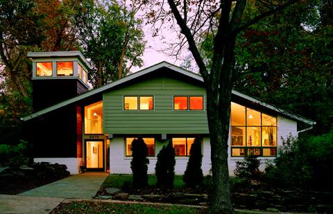 Bethesda, Md., Residence - Front Elevation  Grand Award - Custom Renovation  Entrant/Architect: Cunningham l Quill Architects, Washington, D.C.; Builder: Potomac Valley Builders, Poolesville, Md.; Living space: 2,500 square feet; Site: .21 acre; Construction cost: $250 a square foot; Photographer: Hoachlander Davis Photography.