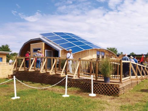 Canada’s entry, TRTL (Technological Residence, Traditional Living), was inspired by the culture of the First Nations People of Southern Alberta. 