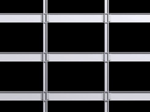 Typical moment frame steel construction