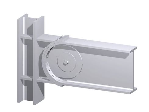 The Pin-Fuse Joint slips and rotates under critical seismic forces, allowing a steel structure to roll with the movement of the ground and come back to rest at the optimum point after the earthquake is over, preserving the structural integrity of the building.