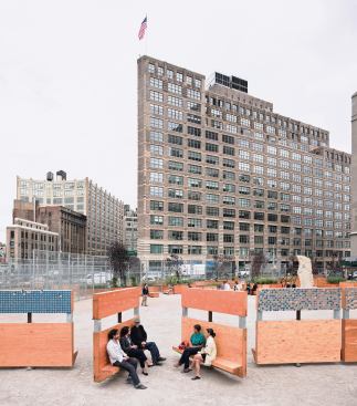 Interboro's Lent Space is a half-acre art park and tree nursery in Lower Manhattan, expected to remain for three years.