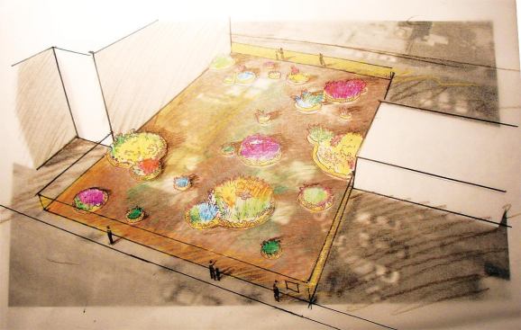 In San Francisco, Rebar is building a pollinator garden on a stalled construction site; the developer, Turnberry Lansing, is paying for materials.