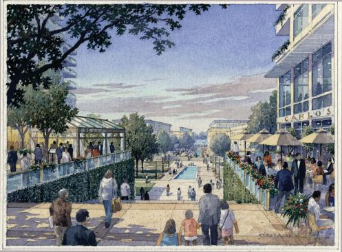 Downtown Columbia 30-Year Master Plan
Architect: Cooper, Robertson & Partners, New York. 
Completion: 2040. 
Brief: Approved in February, the plan will bring 13 million s.f. of sustainably built development to the original downtown core.