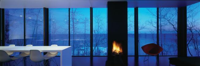 Dining area with view toward Lake Superior