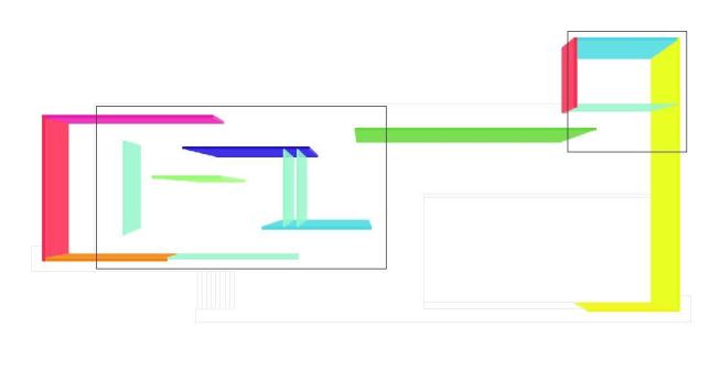 Plan based on Mies van der Rohe's Barcelona Pavilion