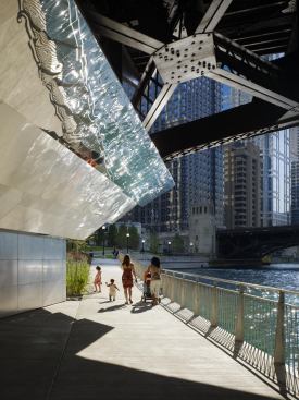 Wabash Avenue Riverwalk canopy