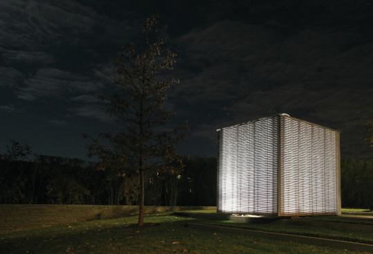 Closed Lantern at night