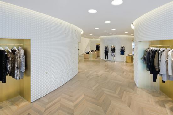 Interior with foam-panel-lined walls