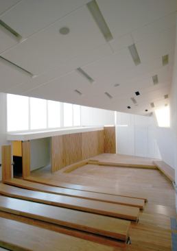 Children's Chapel interior, view toward altar