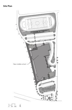 Lady Bird Johnson Middle School site plan.