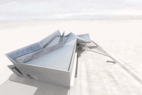 Building form, northeast corner.