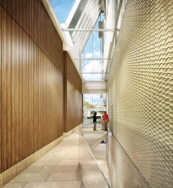 Interior rendering of corridor.