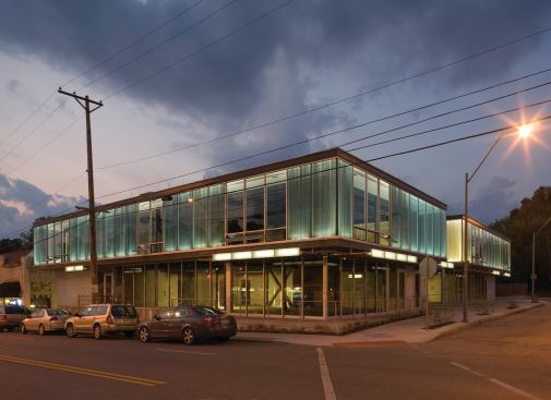 Exterior at night