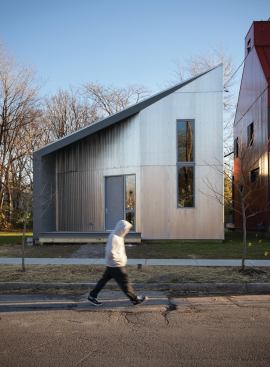 South façade with entrance