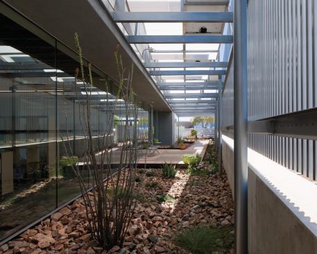 View of courtyard