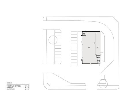 Floor plan of existing building