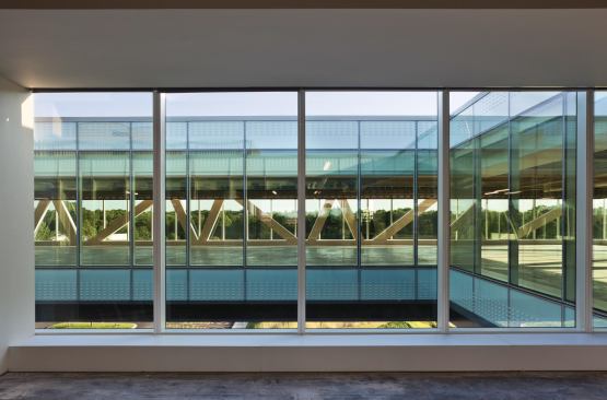 View out to third-floor addition