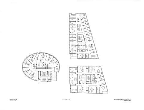 Typical office-level plan