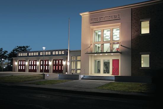 Firehouse No. 1 in Bay St. Louis, designed by Unabridged Architecture to double as an emergency operations center and shelter.