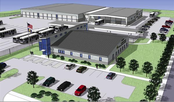 1. Bloomington-Normal ?Bus Facility (Bloomington) Architect: PSA-Dewberry, Peoria, Ill. Completion: 2010. Brief: Will replace 60-year-old facility. The Bloomington-Normal Public Transit System is requesting $2.5 million in partial funding from the Recovery Act.