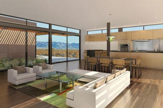 The one-story CK5 contains 3 bedrooms and 2 or 2.5 baths.