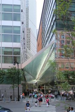 View of the arcade canopy from the north