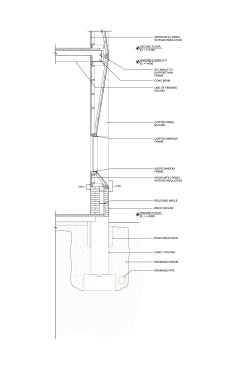 Wall section detail
