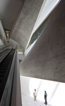 Escalator to higher gallery floors