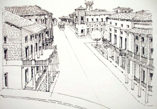 For the triangular center of Long Beach, Miss. (top center), a sketch proposed a repaired and expanded marina bordered by a 15-acre waterfront park. Other solutions (opposite page, bottom row) include a civic square to ease traffic flow and housing for a variety of ages and income levels.