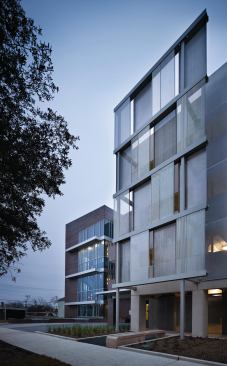 Layered metal scrim.