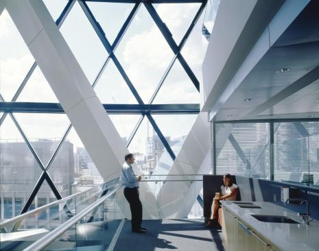 Swiss Re Building, Foster + Partners, Interior
