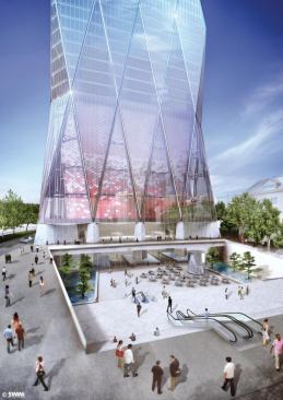 Lotte Super Tower, Skidmore, Owings & Merrill, Plaza