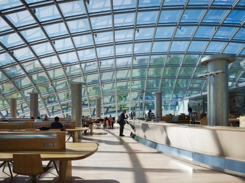 Circulation desk.