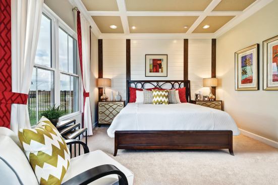 2. The entire master bedroom suite is off the kitchen, in its own separate wing, with its own private door to the pool area.