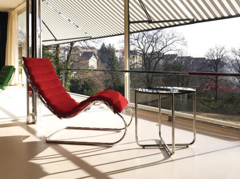 Replica furniture in the main living space.