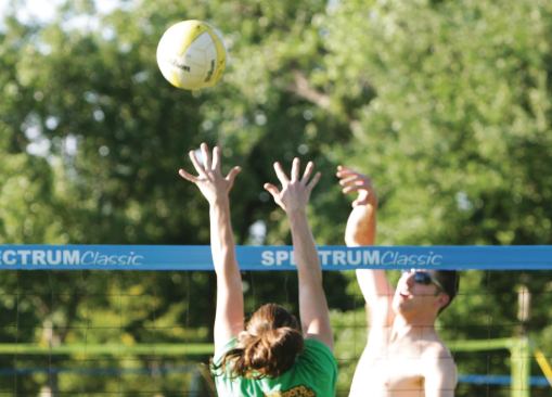 HDR's Hit Dig Roll team plays league volleyball.